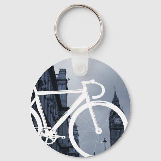 London Track Bicycle Schlüsselanhänger (Vorderseite)