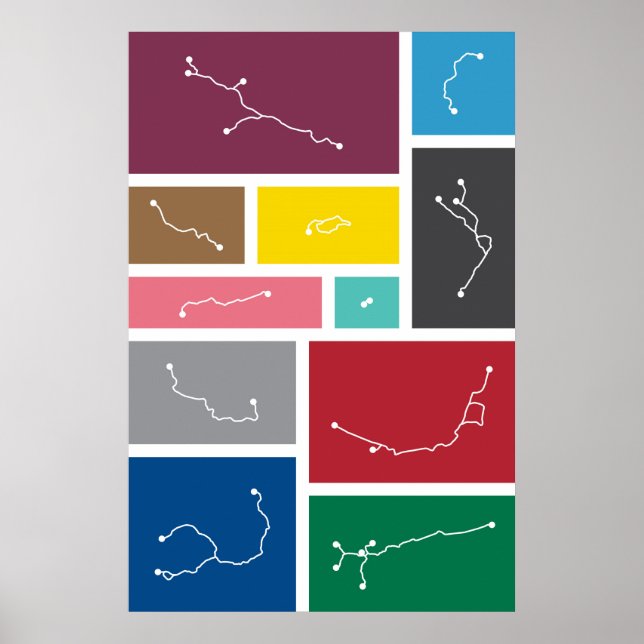 London - Transit Palettes Poster (Vorne)