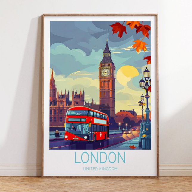 London Travel Poster, Großbritannien Travel Wall Poster (Von Creator hochgeladen)
