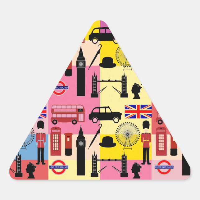 London Triangle Stickers (Vorderseite)