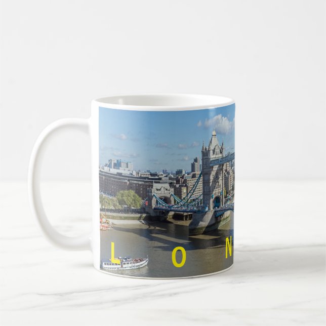 London-Turm-Brücken-Tasse Kaffeetasse (Links)