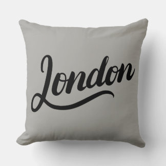 London Typografie Throw Pillow Kissen