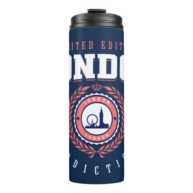 London UK City Traveler Sports Style Thermosbecher (Vorderseite)