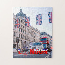 London UK Oxford Street Tourist Scene Puzzle