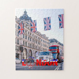 London UK Oxford Street Tourist Scene Puzzle