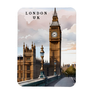 London UK Reise Kunst Vintage Magnet