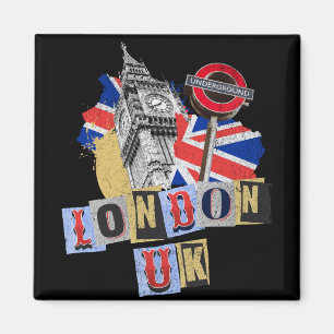 London UK Retro-Design Magnet