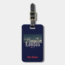 London Uk Skyline Vereinigtes Königreich Vintag En