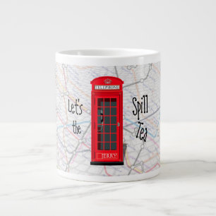 London Underground Tube Map Rote Telefonzelle Jumbo-Tasse