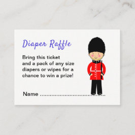 London Union Jack Theme Baby Shower Begleitkarte