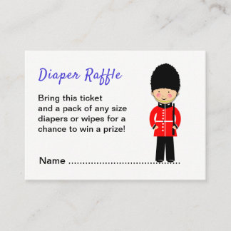 London Union Jack Theme Baby Shower Begleitkarte