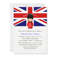 London Union Jack Theme Baby Shower
