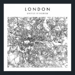 London United Kingdom Minimal Modern Street Map Poster<br><div class="desc">London United Kingdom Minimal Modern Street Map</div>