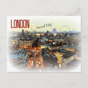 London "Unreal City" Eliot Postcard Postkarte