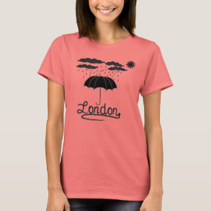 London unter einem Regenschirm T-Shirt