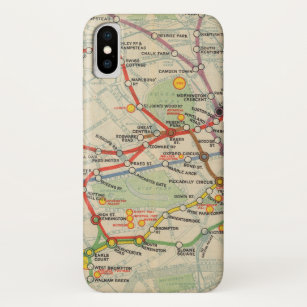 London-Untergrund-Eisenbahn-Karte Case-Mate iPhone Hülle