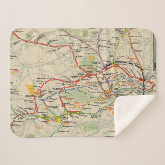 London-Untergrund-Eisenbahn-Karte Sherpadecke (Vorderseite (Horizontal))