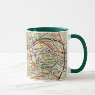 London Untergrund Railway Map Tasse