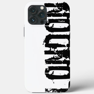 London - Urban Style - Black and White iPhone Case