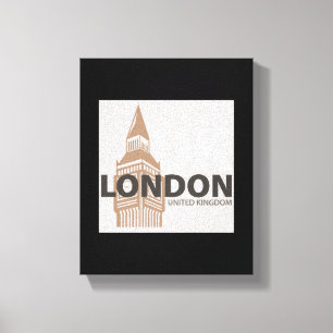 London Vereinigtes Königreich Big Ben Minimalistis Leinwanddruck