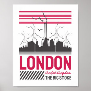 London Vereinigtes Königreich The Big Smoke Urban  Poster