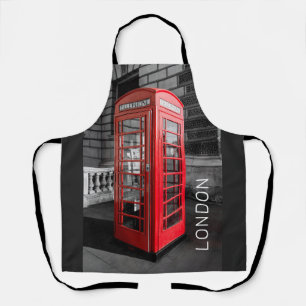 London Vintag Phone Box UK Retro Telefon Schürze