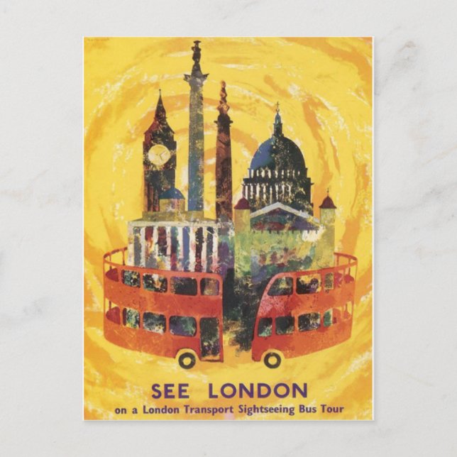 london vintage postkarte (Vorderseite)