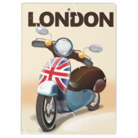 London Vintage-Roller Union Jack Reiseplakat.