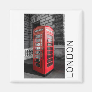 London Vintage Telefonzelle UK Retro Telefon Magnet