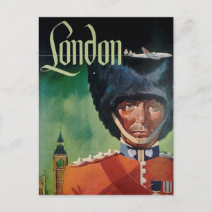 London Vintage Travel Postkarte