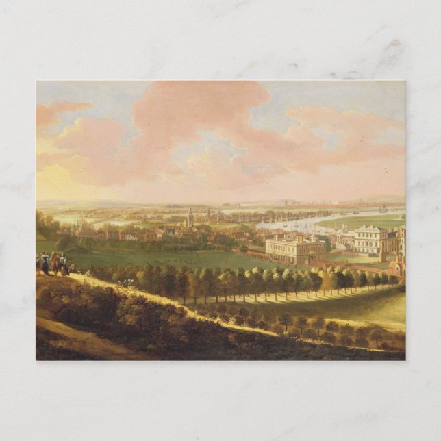 London von Greenwich Hill, c.1680 (Öl auf Leinwand Postkarte (Vorderseite)