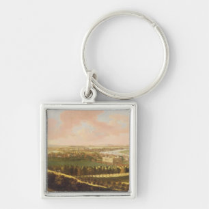 London von Greenwich-Hügel, c.1680 (Öl auf Schlüsselanhänger