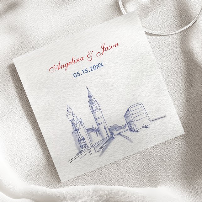 London Wedding Serviette (Von Creator hochgeladen)