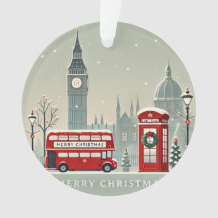 London Weihnachten   Big Ben & Festliches London Ornament