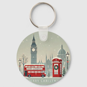 London Weihnachten Big Ben & Festliches London Schlüsselanhänger