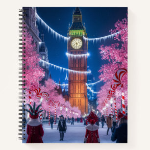 London Weihnachts Notizbuch
