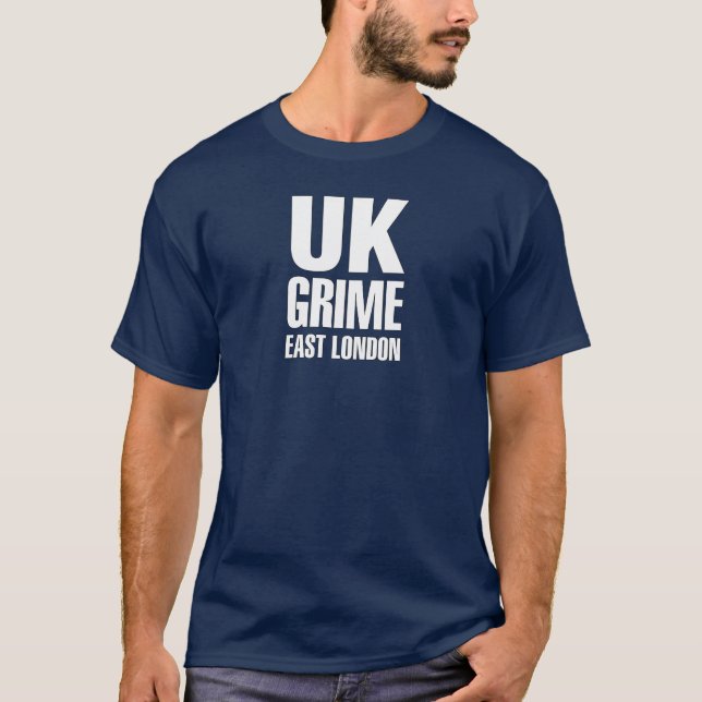 LONDON-Weißfarbe des BRITISCHEN Schmutzes Ost T-Shirt (Vorderseite)
