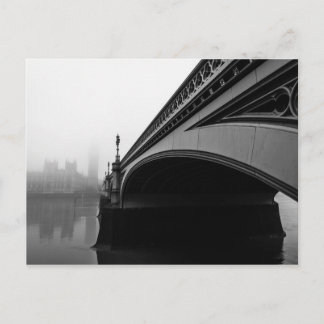 London Westminster Bridge in Thick Fog Postkarte