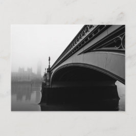 London Westminster Bridge in Thick Fog Postkarte