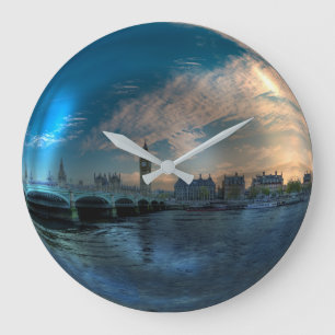 London Westminster Cityscape Foto Ball Große Wanduhr