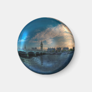 London Westminster Cityscape Foto Ball Magnet