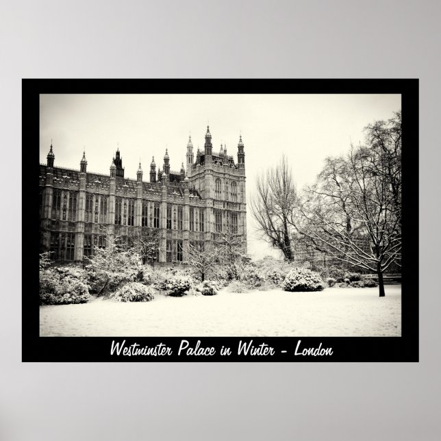 London - Westminster im Winter Nr.1 (Poster) Poster (Vorne)