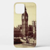 London Westminster mit Big Ben und Bridge. alt, lo