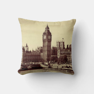 London Westminster mit Big Ben und Bridge. alt, lo Kissen