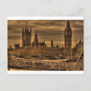 London Westminster Palace & Big Ben Postkarte