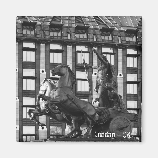 London, Westminster, Statues (Kühlschrankmagnet) Magnet (Vorne)