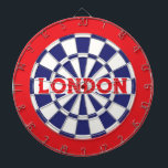 LONDON White, Navy Blue and Red (bearbeitbarer Tex Dartscheibe<br><div class="desc">LONDON White, Navy Blue und Red Colored Dart Board Spiel inklusive 6 Messingdarts. Sie können Text editieren, indem Sie die Personalisierungsoption auswählen 🎯 Bitte lass mir, ob Sie weitere Fragen haben und weil Zazzles Kundensupport die Kundenerfahrung bearbeitet, können Sie den Zazzle Kundensupport per Chat, Telefon oder E-Mail erreichen, wie in...</div>