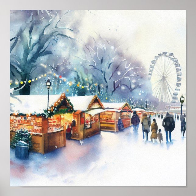 London-Winter Wonderland im Hyde Park (B), Poster (Vorne)