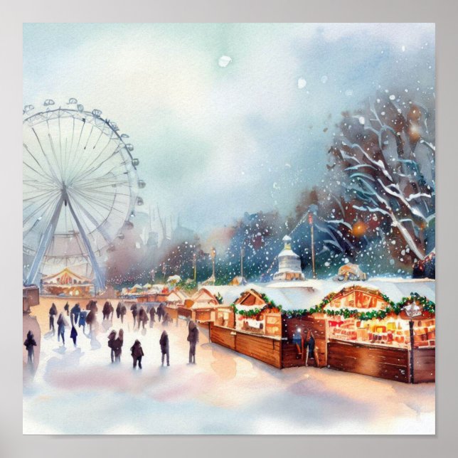 London-Winter Wonderland im Hyde Park (C), Poster (Vorne)