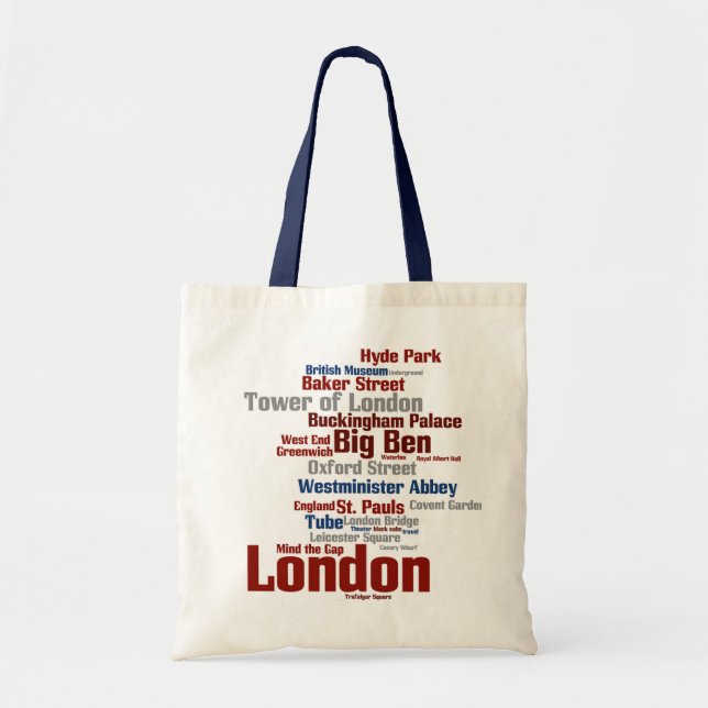 London wordle Tasche (Vorne)